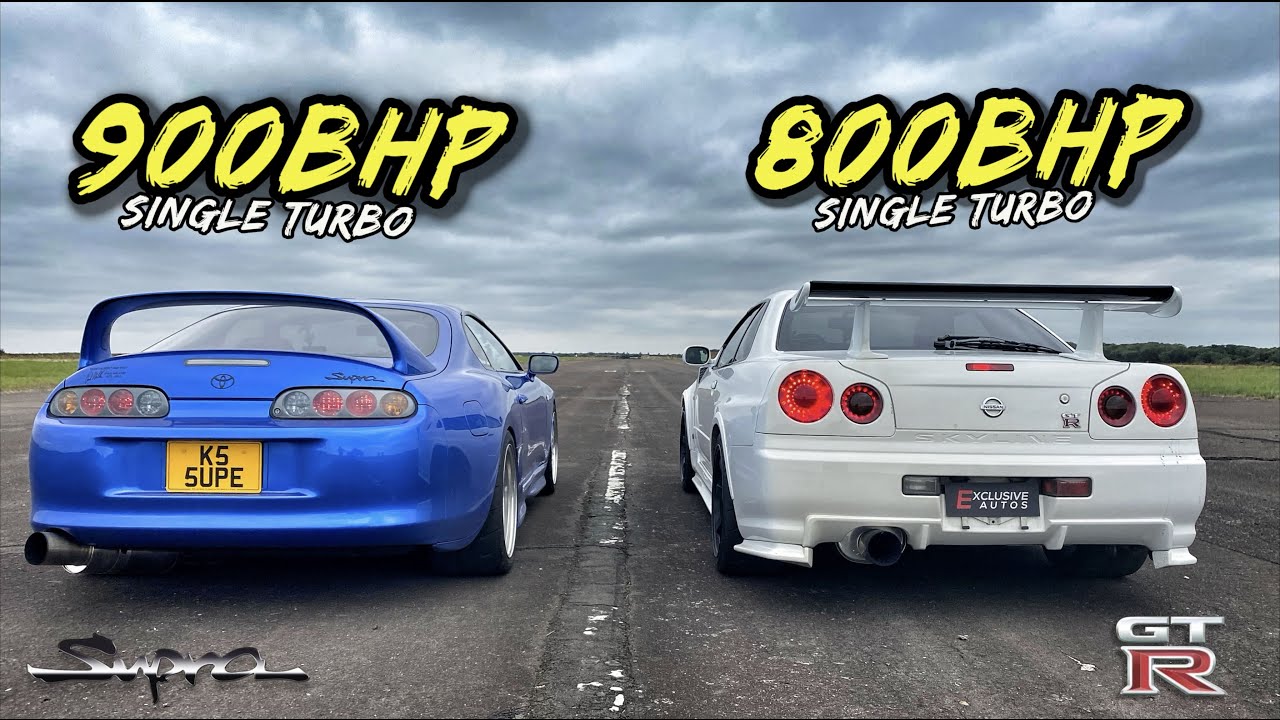 Nissan GTR 34 vs Supra