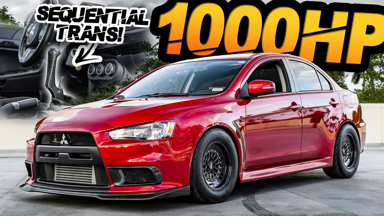 1000HP Evo X - Sequential Trans + 55PSI + 10,000RPM (6 Year Build ...